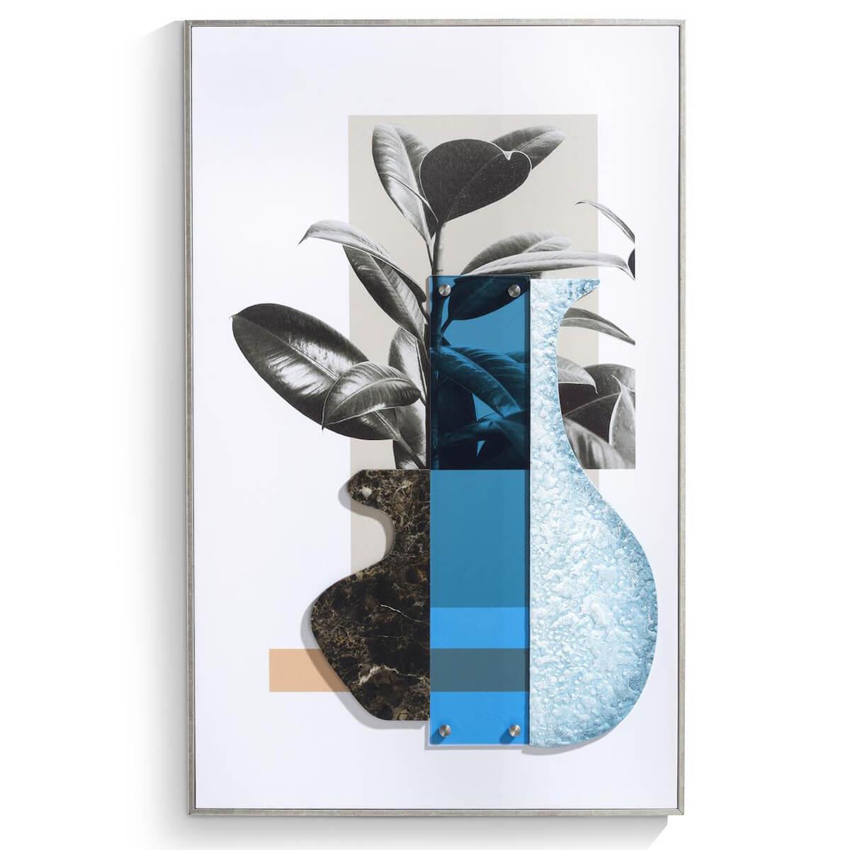 Tableau 50x80cm SEVENTIES BLUE Coco Maison