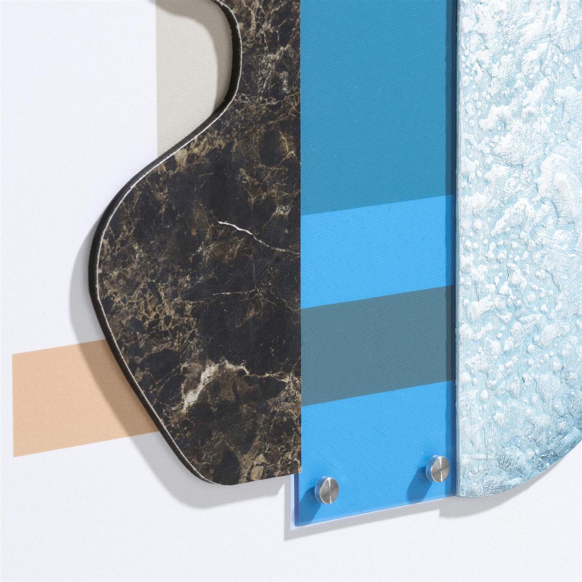 Tableau 50x80cm SEVENTIES BLUE Coco Maison