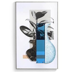 Tableau 50x80cm SEVENTIES BLUE Coco Maison