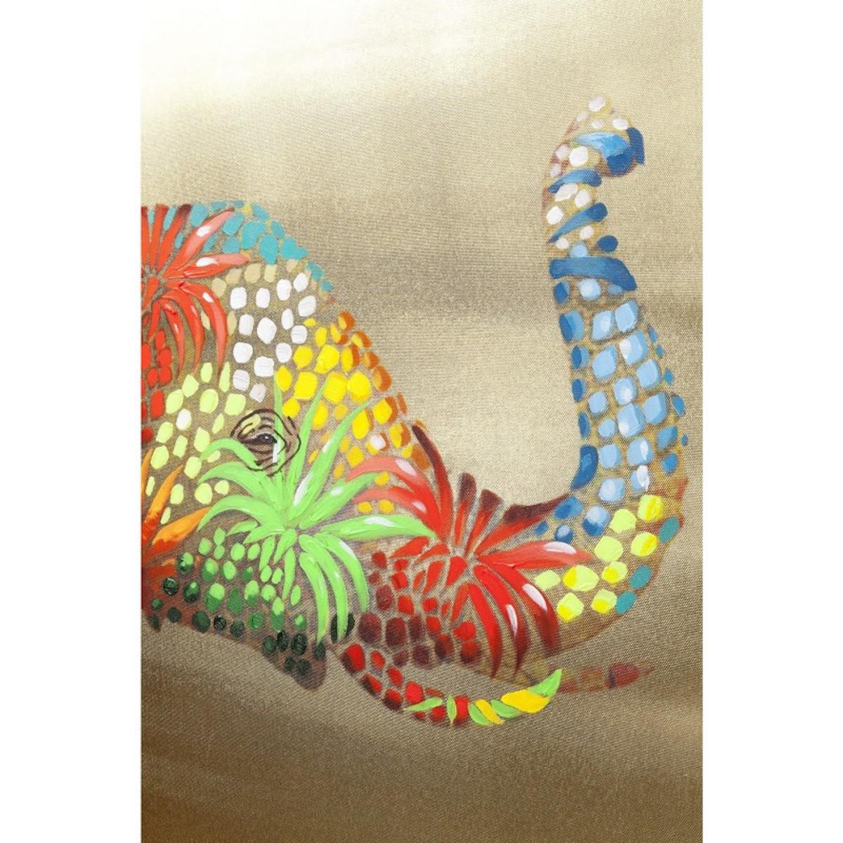 Tableau 90x120cm TOUCHED FLOWER ELEFANT Kare Design