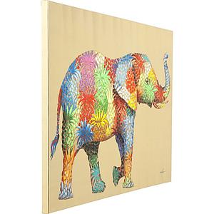Tableau 90x120cm TOUCHED FLOWER ELEFANT Kare Design