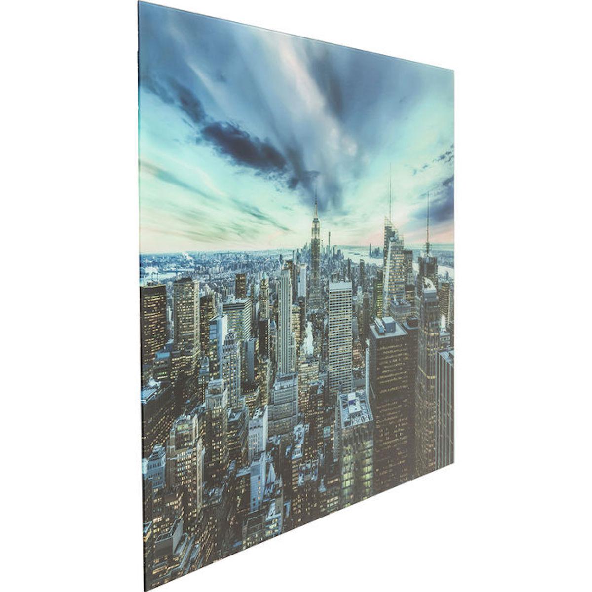 Tableau en verre 120x160cm NEW YORK SUNSET Kare Design