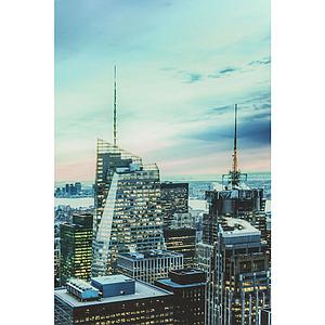 Tableau en verre 120x160cm NEW YORK SUNSET Kare Design