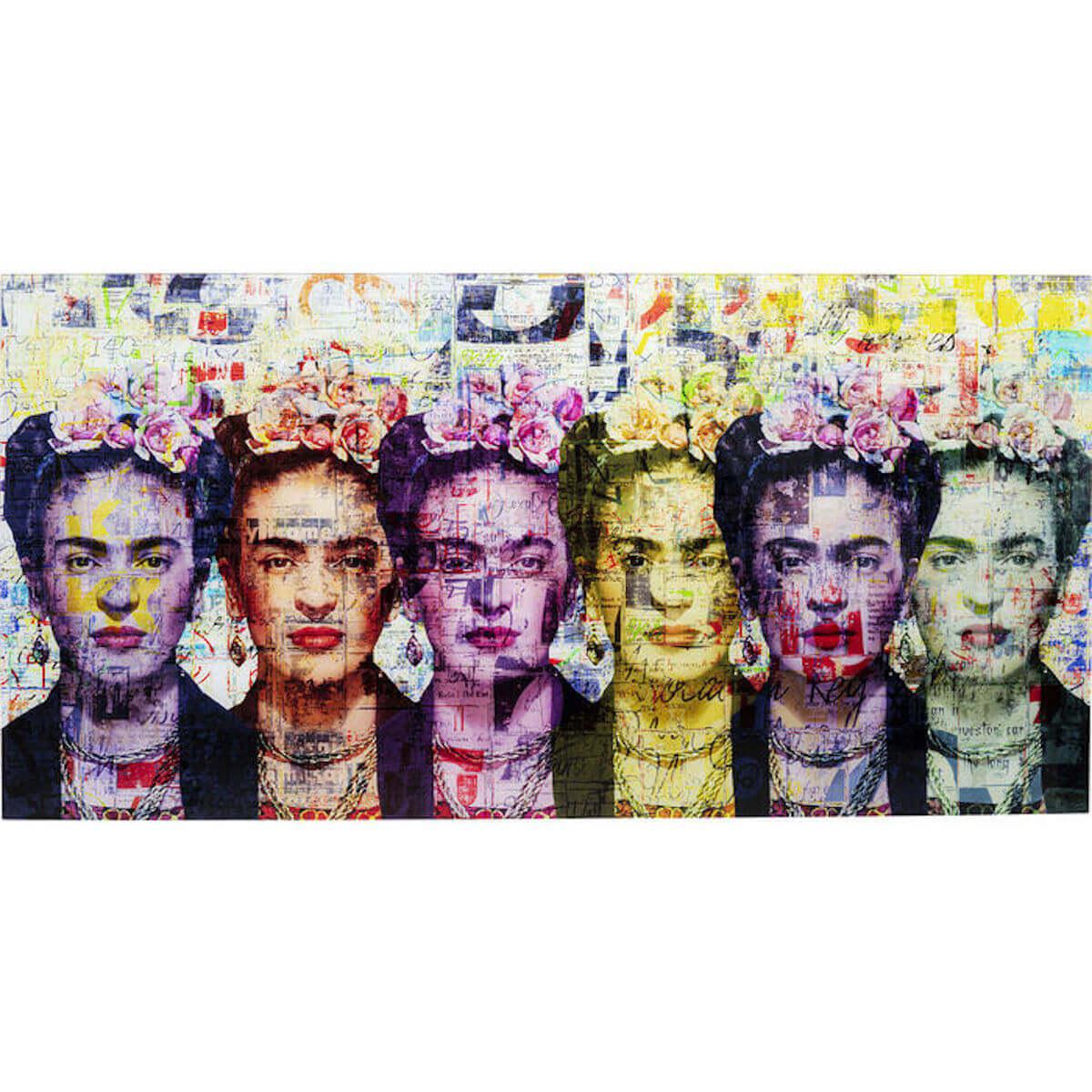 Tableau en verre 160x80cm FRIDA LOVE Kare Design