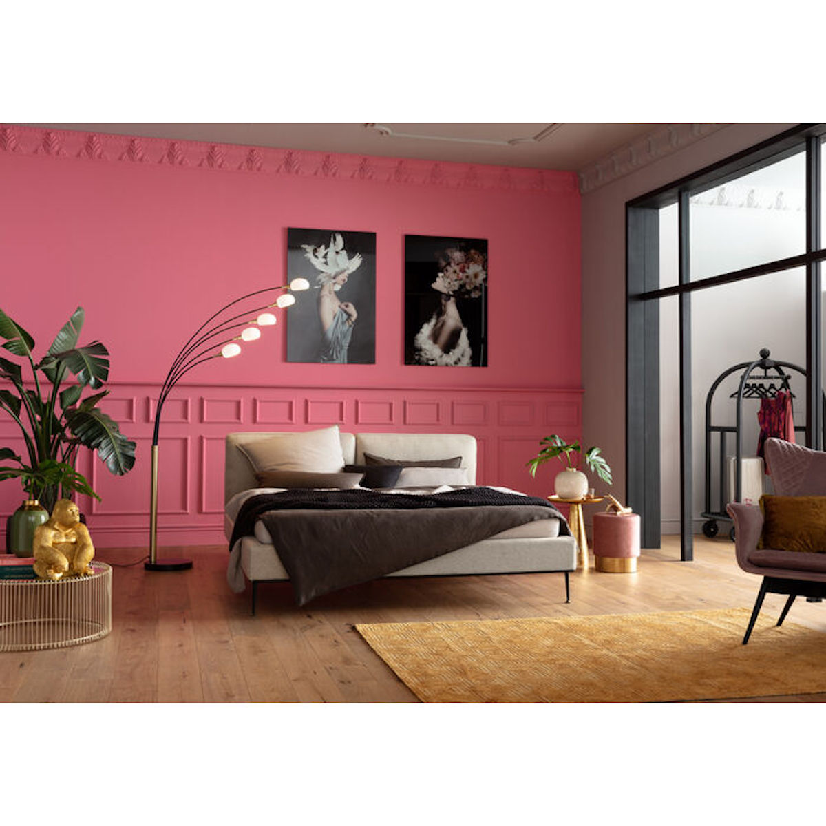 Tableau en verre 80x120cm FLOWERY BEAUTY Kare Design