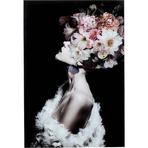 Tableau en verre 80x120cm FLOWERY BEAUTY Kare Design
