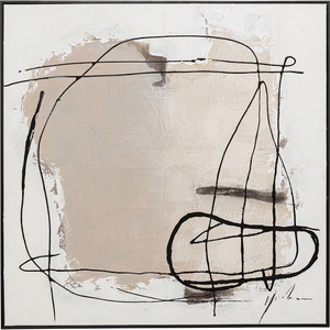 Tableau encadré 100x100cm DUST Kare Design gris