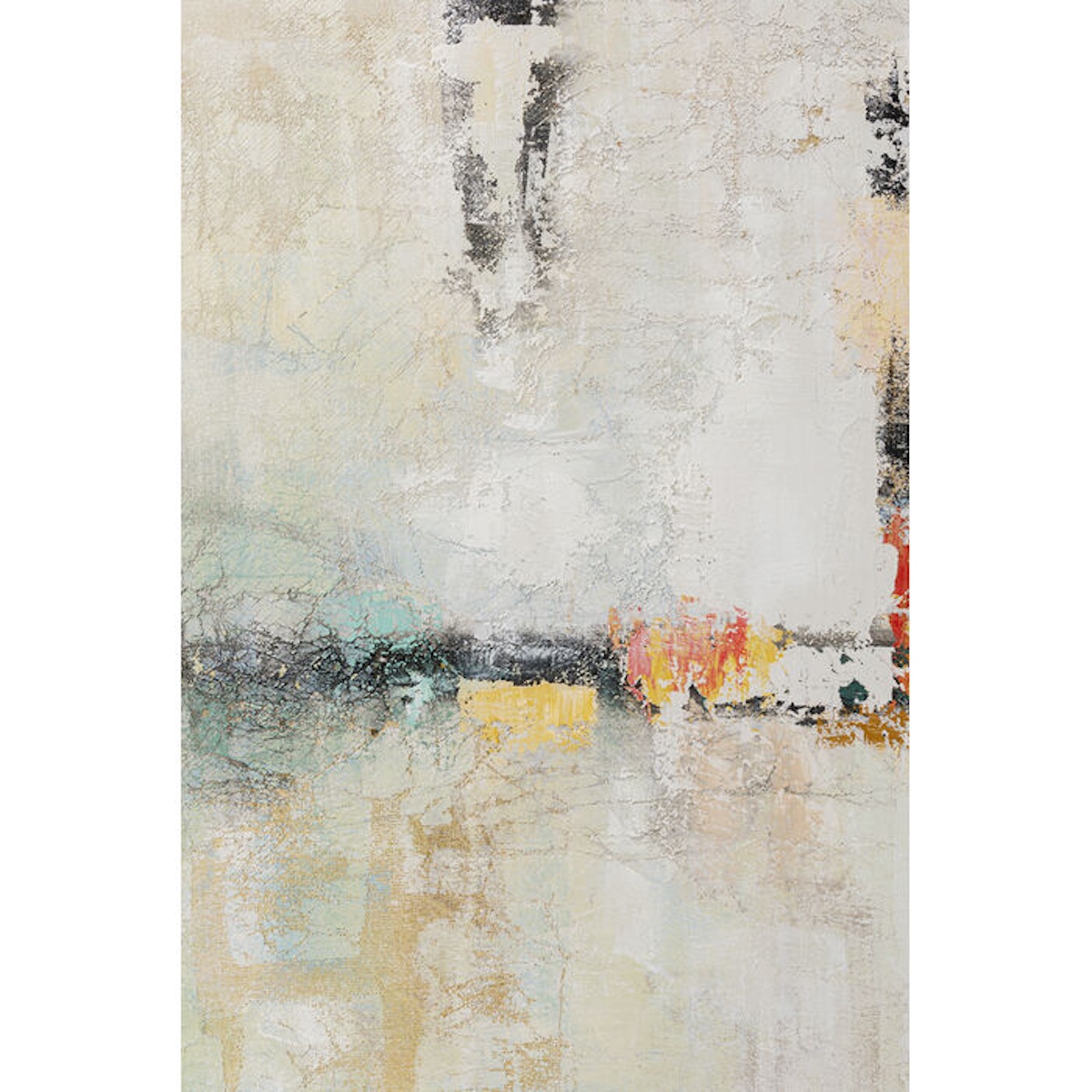 Tableau encadré 120x120cm DUST Kare Design doré