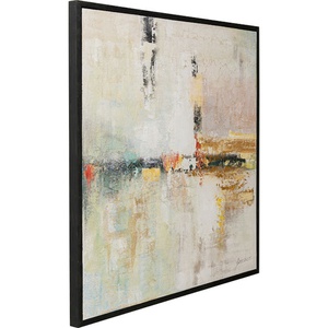 Tableau encadré 120x120cm DUST Kare Design doré