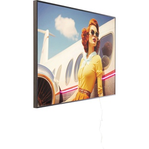 Tableau encadré 120x80cm LED JETSET LEAN Kare Design Lady