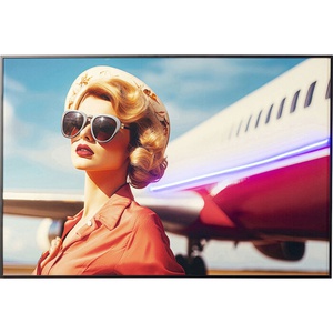 Tableau encadré 120x80cm LED JETSET POSE Kare Design Lady