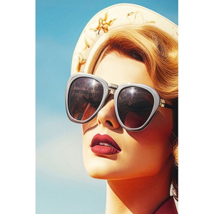 Tableau encadré 120x80cm LED JETSET POSE Kare Design Lady