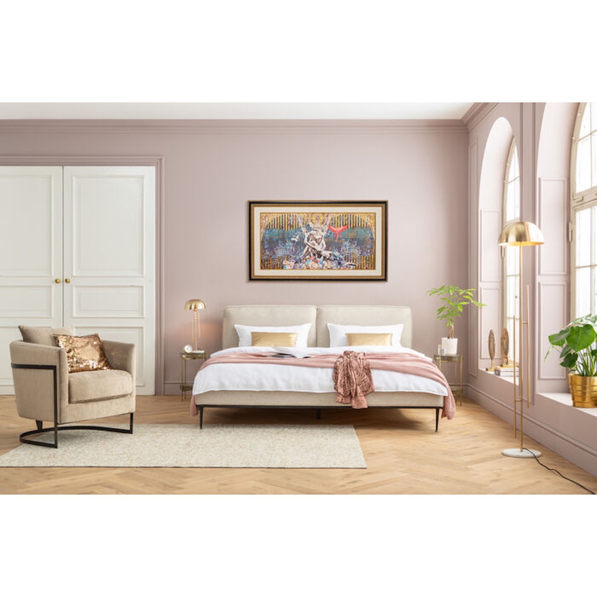 Tableau encadré 180x106cm LOVERS Kare Design