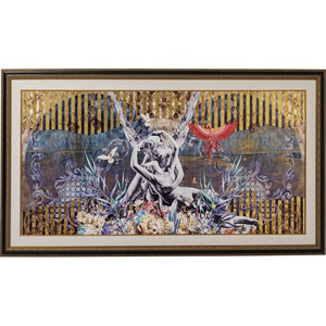 Tableau encadré 266x150cm LOVERS Kare Design