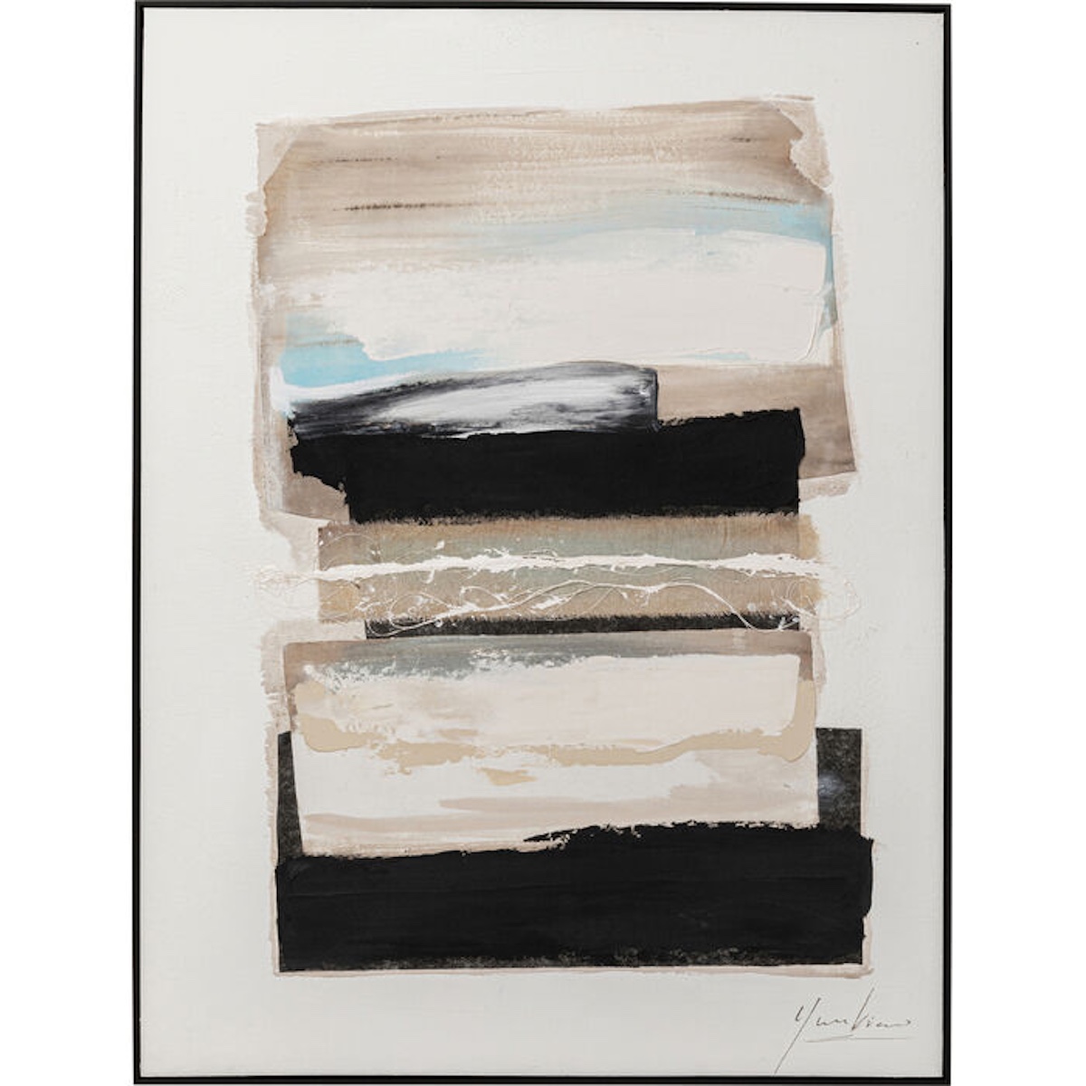 Tableau encadré 90x120cm LONTANO Kare Design beige