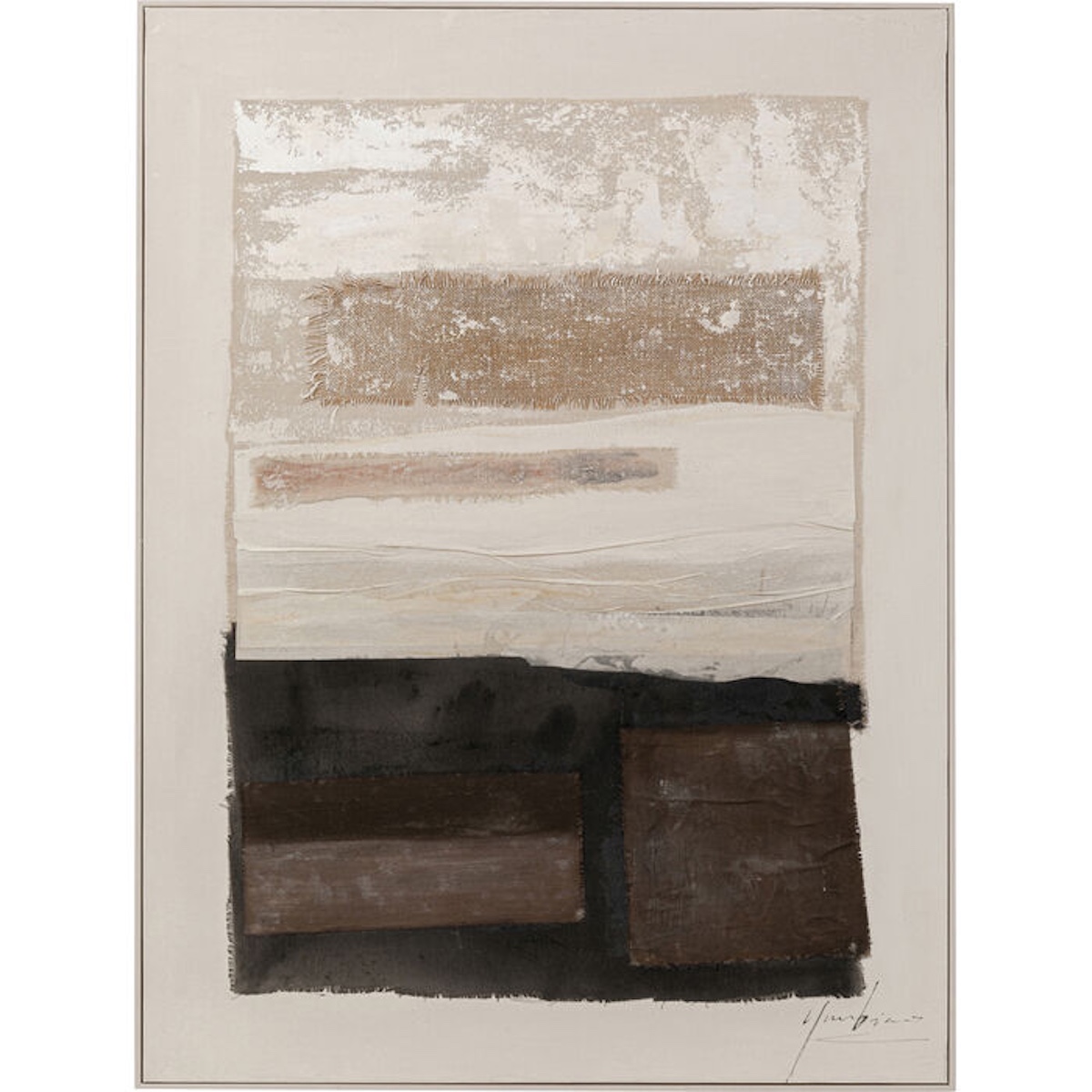 Tableau encadré 90x120cm LONTANO Kare Design marron