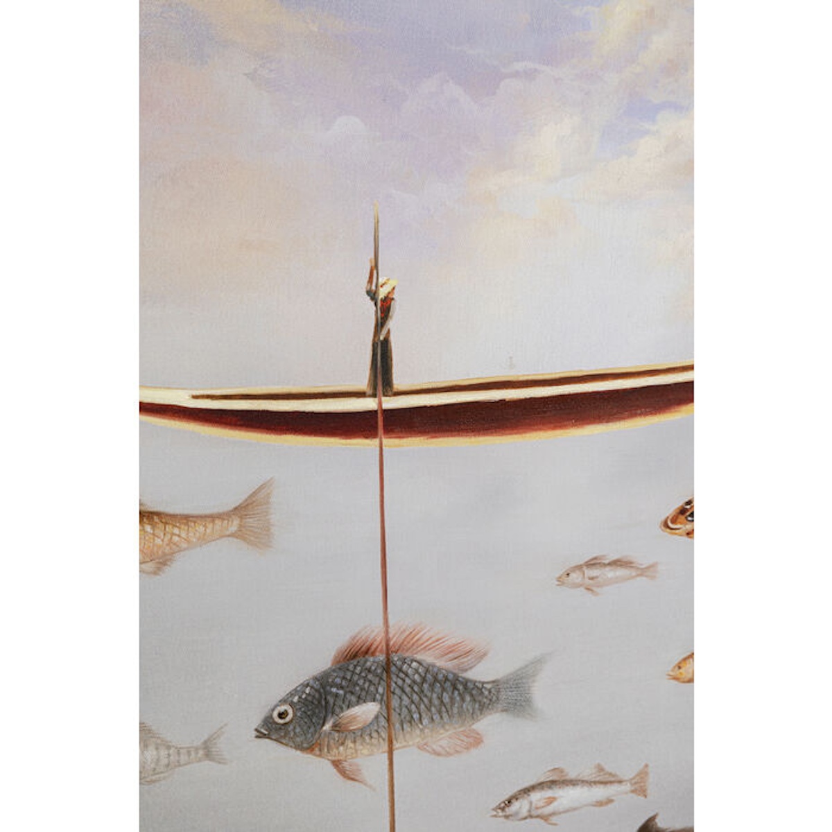 Tableau encadré CLOUD FISHERMAN Kare Design 60X120cm