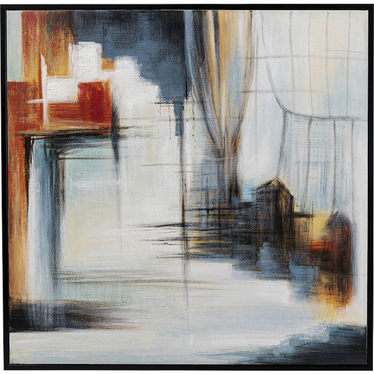 Tableau encadré VISIONE FRONT Kare Design 100X100cm