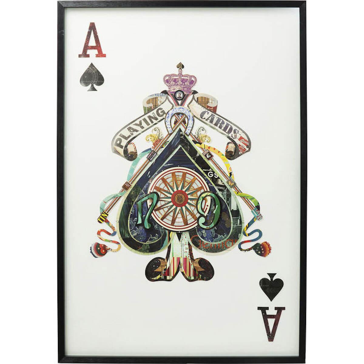 Tableau FRAME ART CARD ACE Kare Design 145x100cm