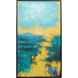 Tableau sur toile 125x215cm JARDIN Kare Design bleu