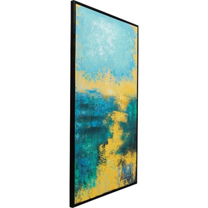 Tableau sur toile 125x215cm JARDIN Kare Design bleu