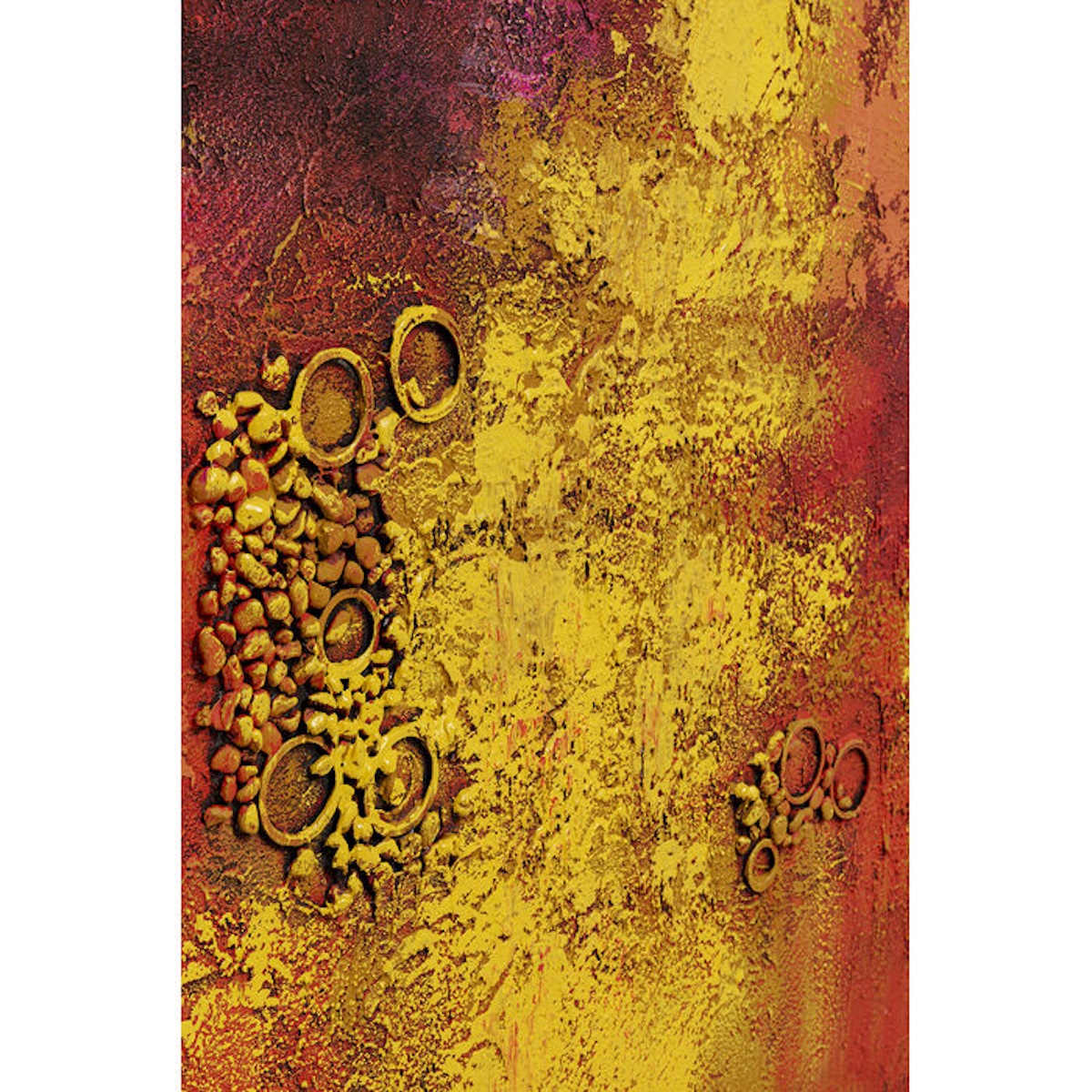 Tableau sur toile 125x215cm JARDIN Kare Design rouge