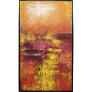 Tableau sur toile 125x215cm JARDIN Kare Design rouge