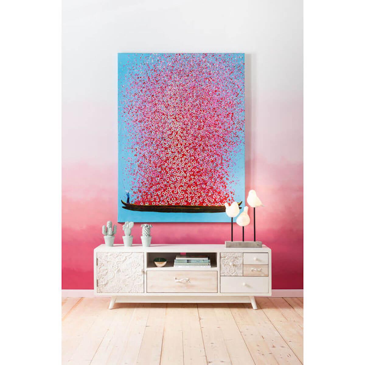 Tableau TOUCH FLOWER BOAT Kare Design