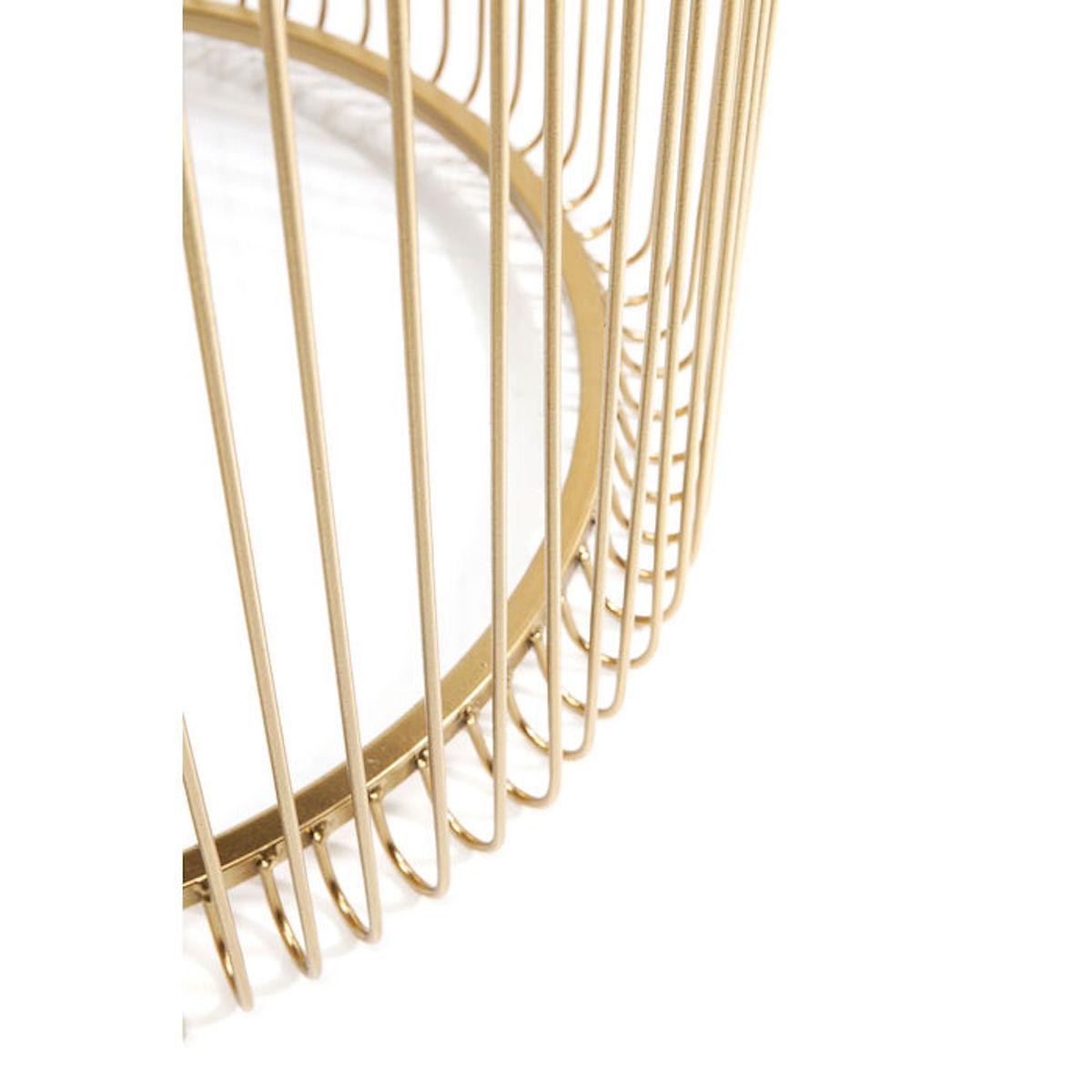 Tables d'appoint 44cm 2 pcs WIRE Kare Design laiton