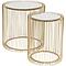 Tables d'appoint 44cm 2 pcs WIRE Kare Design laiton