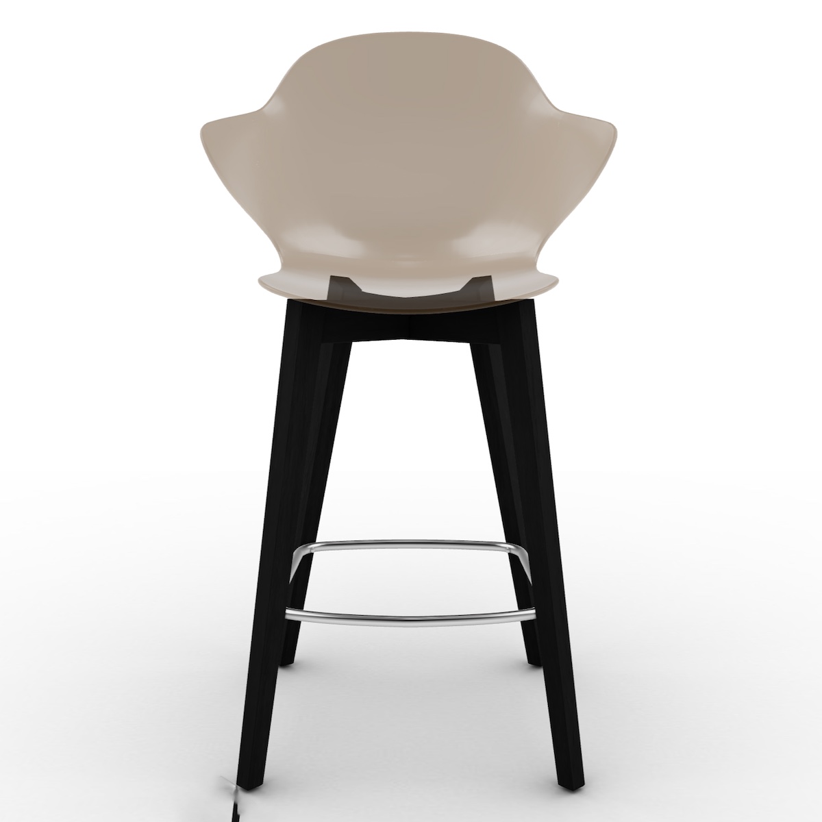 Tabouret 102cm SAINT TROPEZ Calligaris noir-ambre