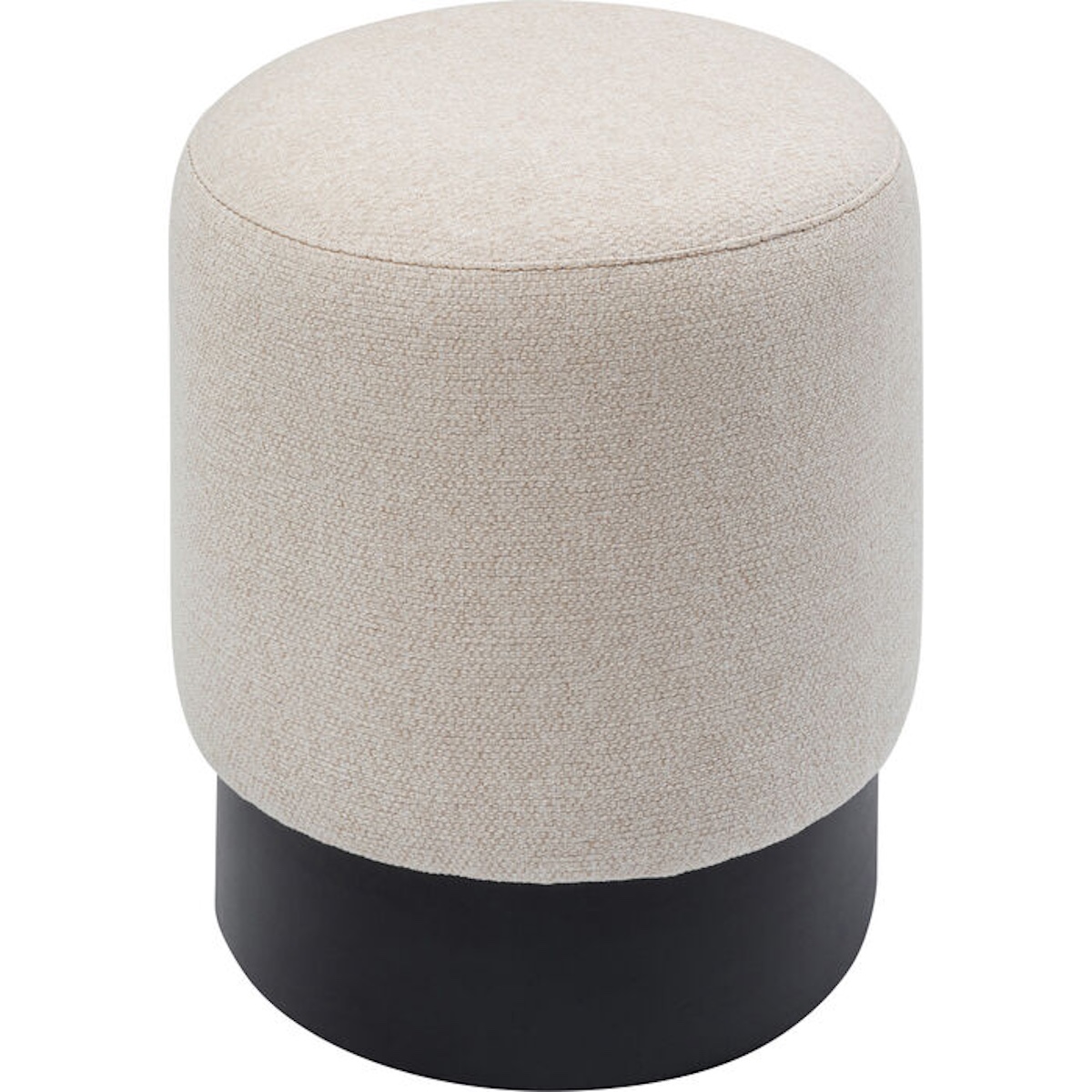 Tabouret 36cm CHERRY Kare design crème-noir