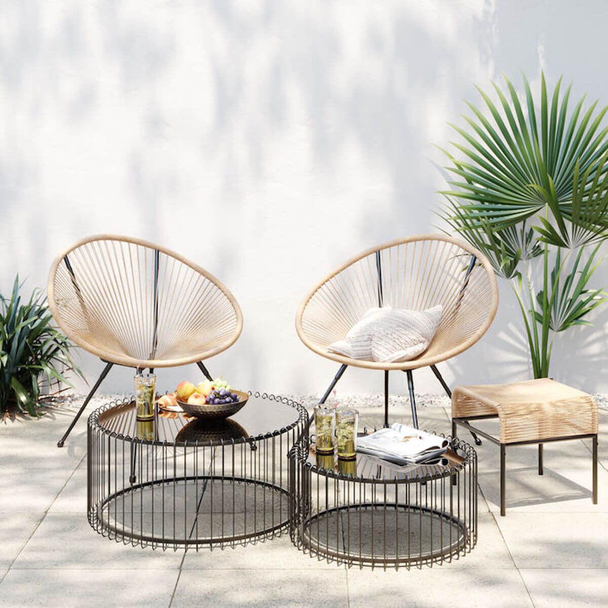 Tabouret ACAPULCO Kare design Nature