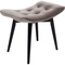 Tabouret BLACK VICKY Kare Design velours gris