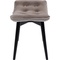 Tabouret BLACK VICKY Kare Design velours gris