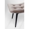 Tabouret BLACK VICKY Kare Design velours gris