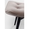 Tabouret BLACK VICKY Kare Design velours gris