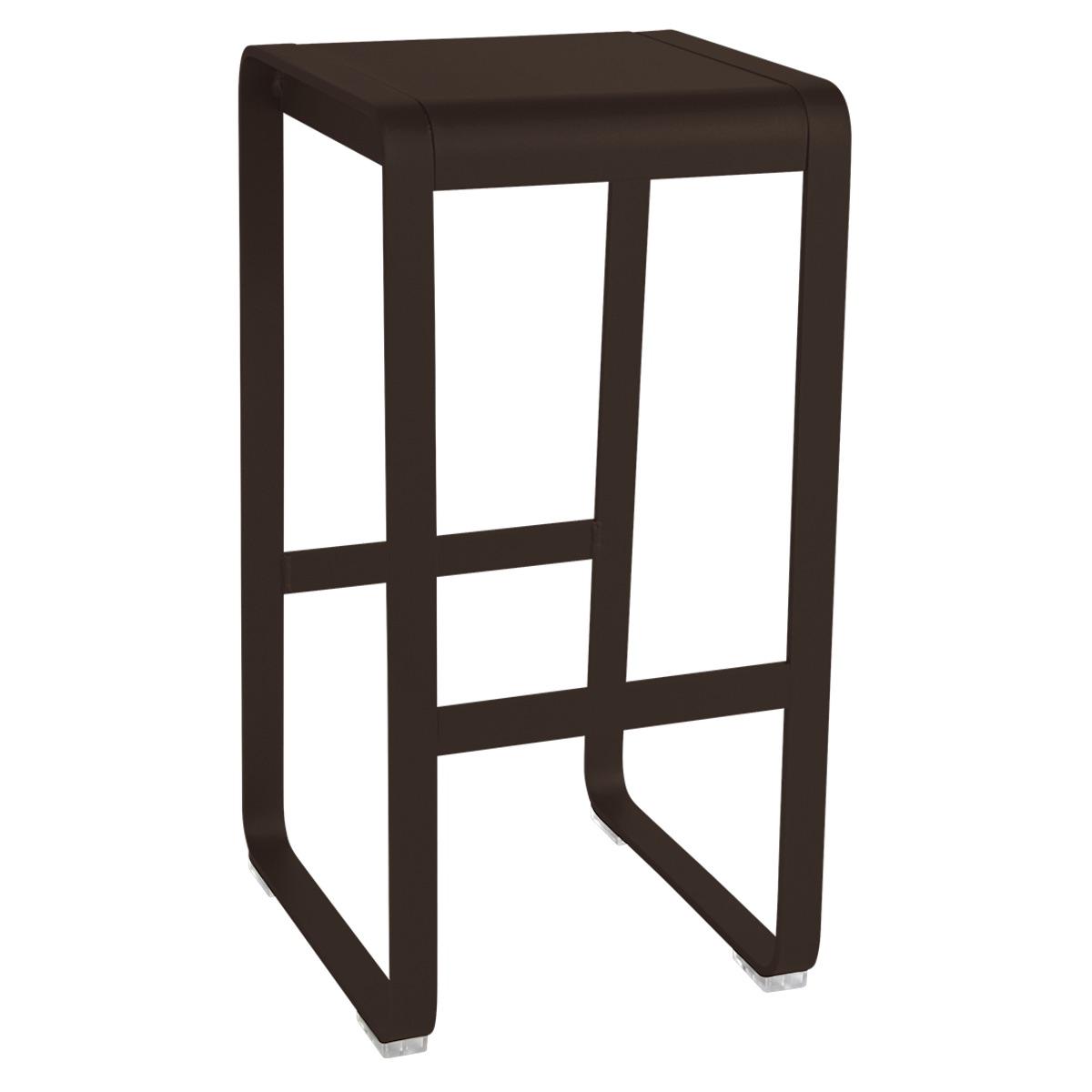 Tabouret de bar BELLEVIE Fermob brun rouille