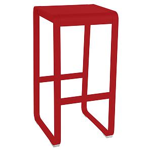 Tabouret de bar BELLEVIE Fermob coquelicot