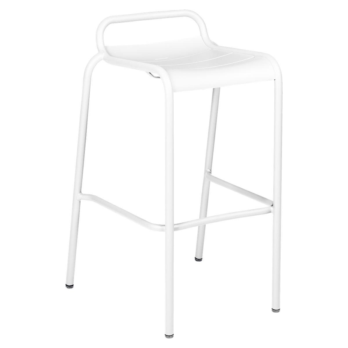 Tabouret de bar LUXEMBOURG Fermob blanc coton