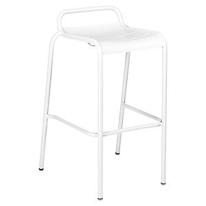 Tabouret de bar LUXEMBOURG Fermob blanc coton