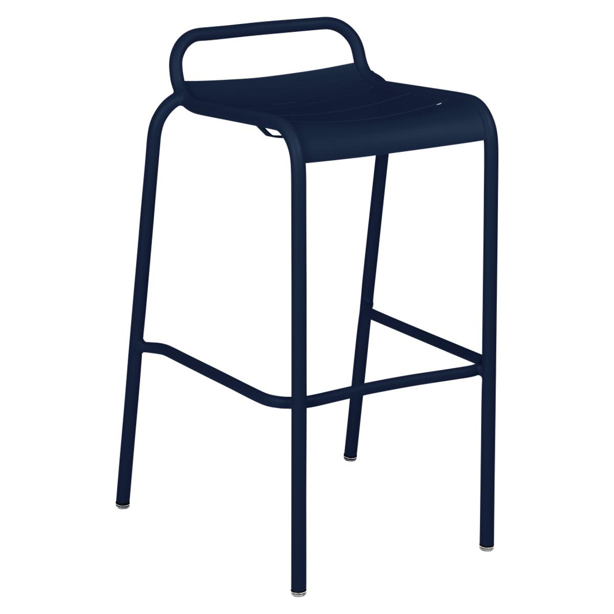Tabouret de bar LUXEMBOURG Fermob bleu abysse