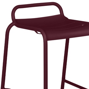 Tabouret de bar LUXEMBOURG Fermob cerise noir