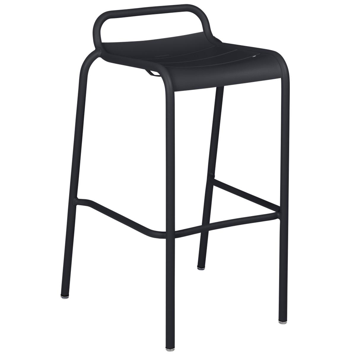Tabouret de bar LUXEMBOURG Fermob gris carbone