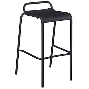Tabouret de bar LUXEMBOURG Fermob gris carbone