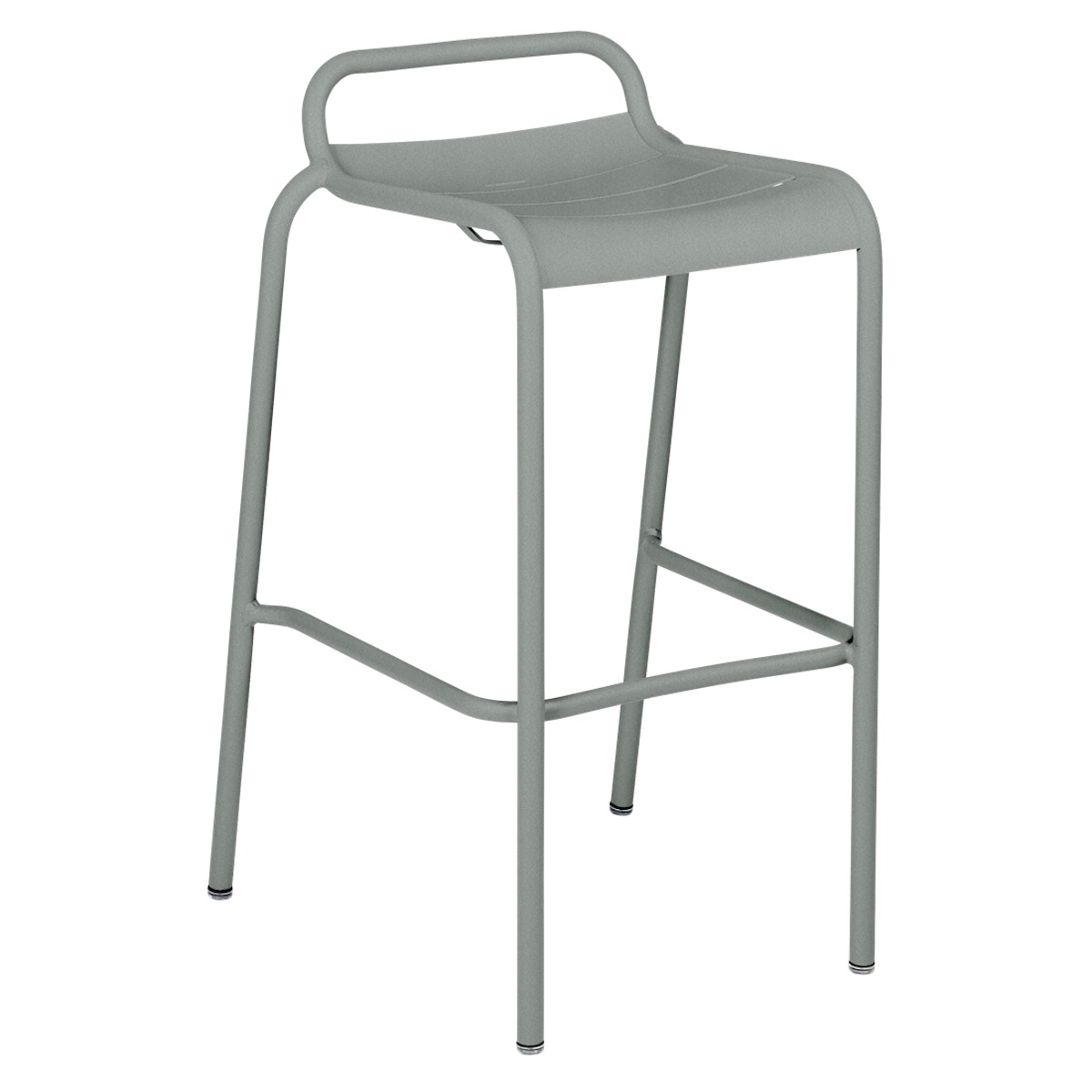 Tabouret de bar LUXEMBOURG Fermob gris lapilli