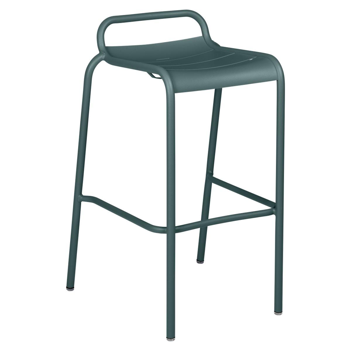 Tabouret de bar LUXEMBOURG Fermob gris orage