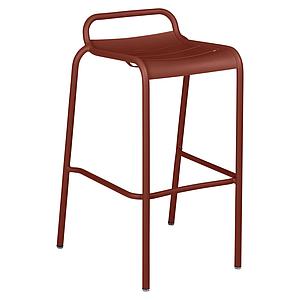 Tabouret de bar LUXEMBOURG Fermob rouge ocre