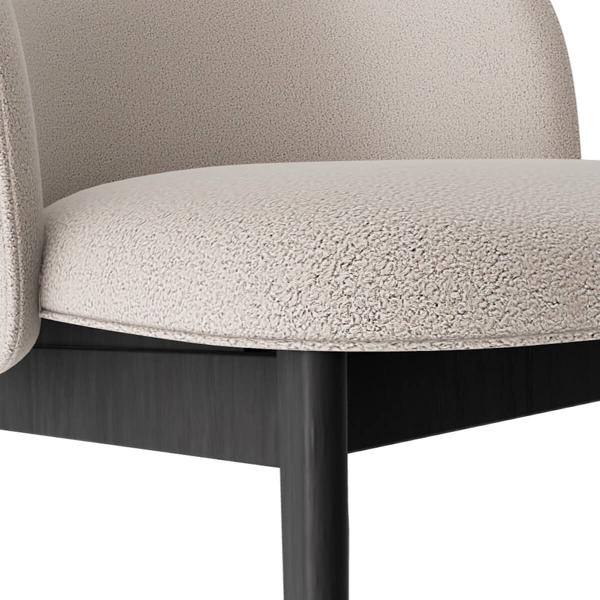 Tabouret H89cm ABREY Calligaris noir-beige