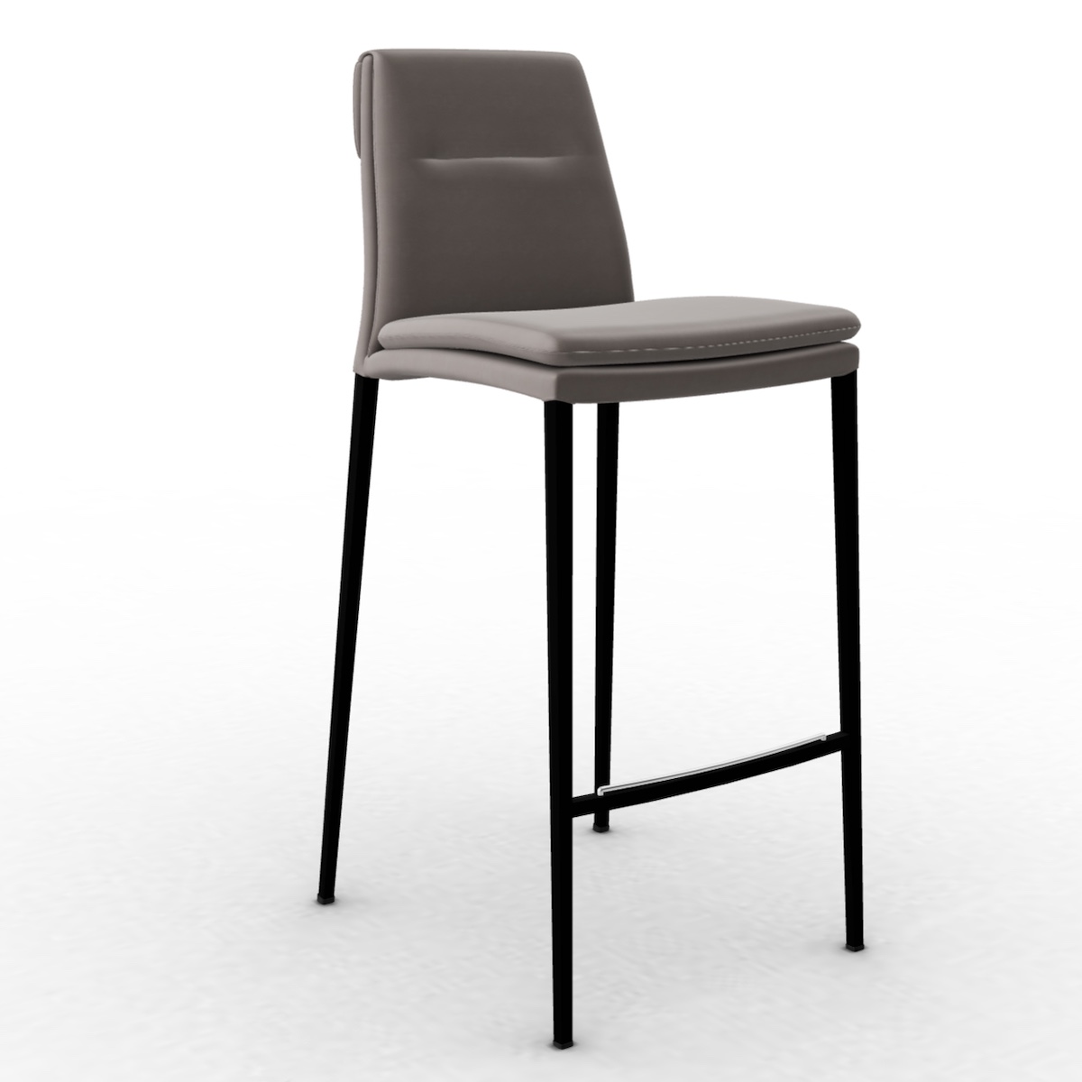 Tabouret H98cm CARMEN Calligaris Métal noir-Terre